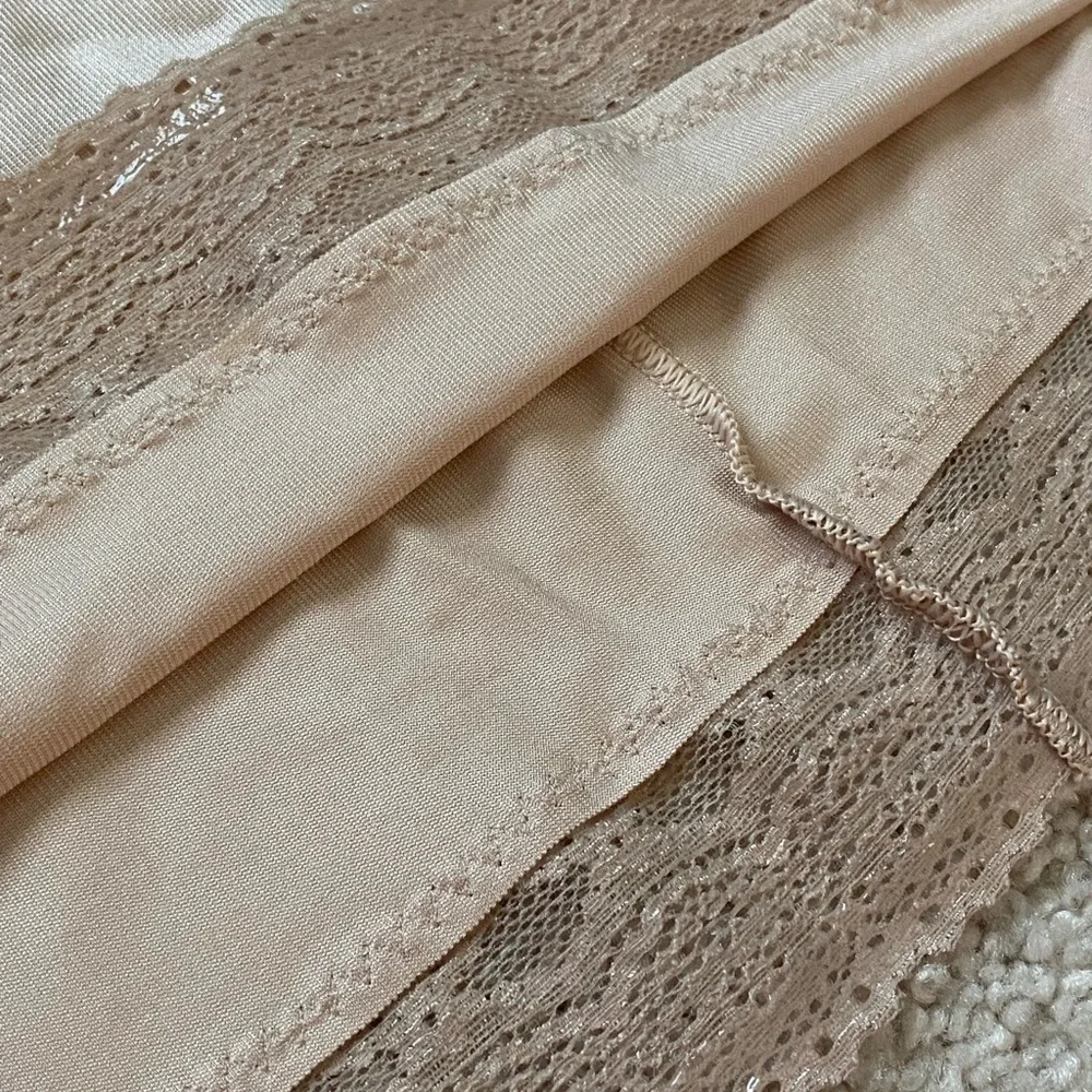 RUBY RIBBON PIN UP CAMI #3055 size 48 Pale Nude New